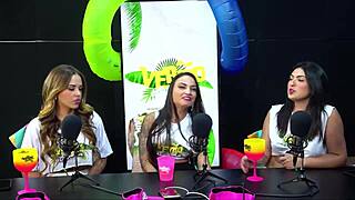 Brazilian novinha kneels and sucks for summer delight