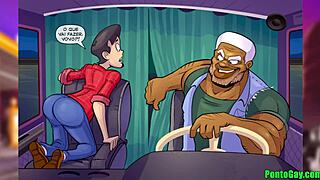 Hentai cartoon depicts gay blowjob