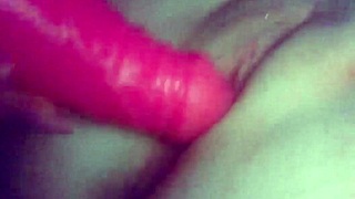Arousing up-close view of a tight teen playing with herself