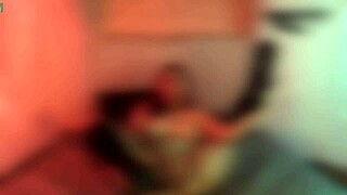 Mature woman's intimate self-pleasure game with candles