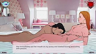 Indulge in the alluring journey of bimbo Ash in this adult gaming adventure