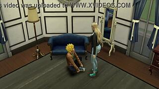 Naruto's failed seduction of Tsunade leads to a steamy encounter with Sakura in the dining room