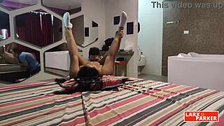 Julissa Rica's intimate encounter in a room casting video