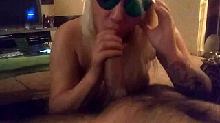 Coworker gives deepthroat blowjob to satisfy her sexual desires