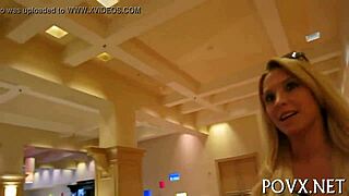 A well-endowed man satisfies a beautiful woman in a competition of sexual prowess