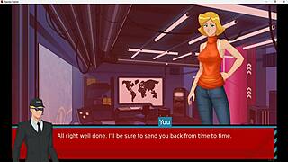 Game-inspired 2d animation with spying and kissing scenes