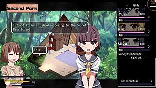 Vintage Hentai game scenes of sensual oral and anal play