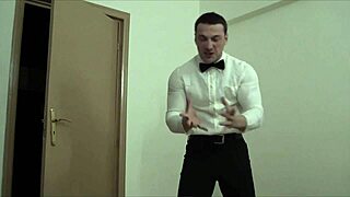 Masturbating to a muscular god's seductive charm