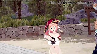 Shenhe and Ganyi's intense Hentai 3D encounter in Genshin Impact