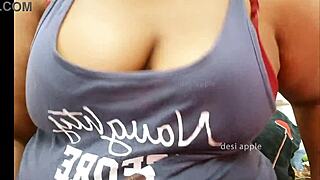 Seductive domestic helper from India