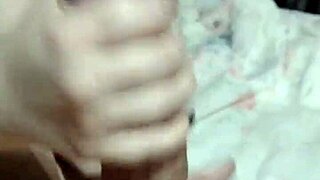 Young woman gives oral and manual stimulation before hard and hardcore sex