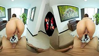 Vrlatina - Stunning Latina babe disrobes and engages in VR sex