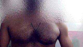 Bisexual Indian hunk pleasures himself for his fans in steamy solo video