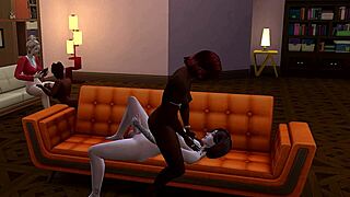 Two anime girls explore each other's bodies