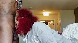Amateur BBW enjoys big black cock