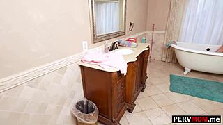 Steamy POV encounter as busty MILF Skylar Snow pleasures her stepson's big cock