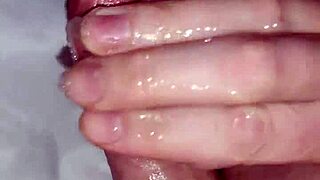 Bi gay twink's intense edging session with messy finish and loud moaning