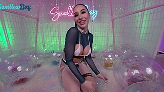 Melissa Stratton, a busty brunette, craves a well-endowed partner for a deepthroat and cowgirl ride