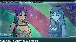 Lara Croft's revealing attire in a Hentai cartoon