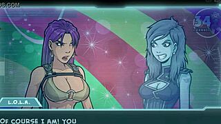 Lara Croft's revealing attire in a Hentai cartoon