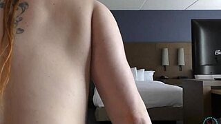 Redhead beauty Lauren Phillips enjoys a facial after intense titty fucking
