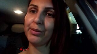 Wild solo performance of a Brazilian Uber driver in the heart of Sao Paulo