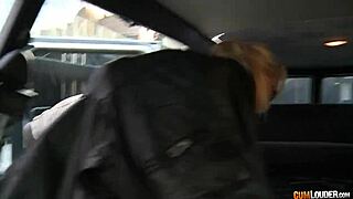 European babe gets pounded in a van