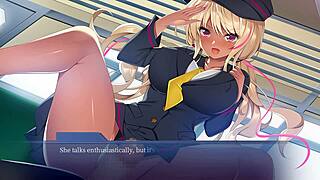 Armpit and footjob action in Hentai game