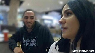 Violet Rain chokes on a stranger's penis in intense Pawg encounter