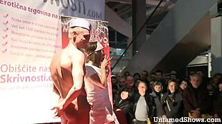 Naughty nurse takes off her clothes and gives a blowjob to a big dick