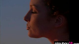 Scarlet Keegan, a natural redhead beauty, exposes her neatly groomed intimate area