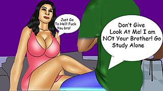 Step-brother assists step-sisters in studying manga