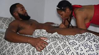 Intimate couple's passionate encounter with intense drilling and creampie
