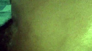 Isolated and lustful brown-skinned individual gets down and dirty with oil