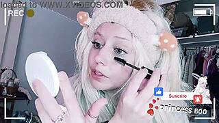Young European teen explores taboo pleasure with toys