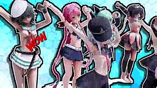 Mmd sex dance with Hibikase's remastered R-18 content