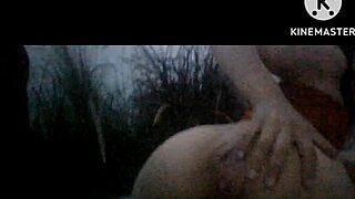 Teen masturbates and flaunts her flawless derriere in public