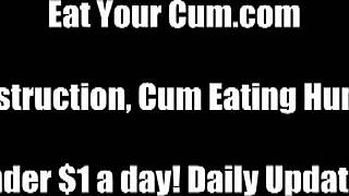Enjoy the flavor of dominance: Cum eating femdom