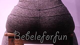 Adorable Latina's derriere up close