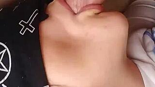 Masked blowjob: A blindfolded encounter