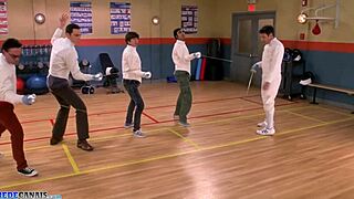 Group sex with toys and anal play in The Big Bang Theory-themed video