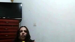 Naughty crossdresser engages in steamy anal play
