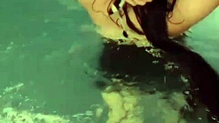 Sana, a desi wife, flaunts her boobs in the pool