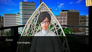Amateur threesome with 3D walkthrough game