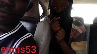 Amateur black guy fucks a slutty roadside hooker