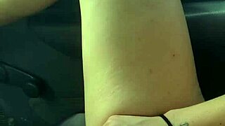 My friend's girlfriend indulges in solo pleasure in my jeep