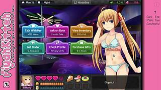 A steamy encounter with a neighboring girl in a Huniepop game