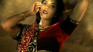 A stunning Indian girl strips down to her bare skin