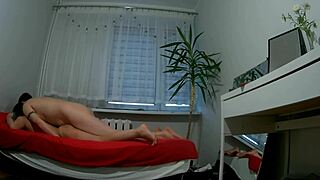 Amateur straight couple engages in rough sex on a squeaky bed