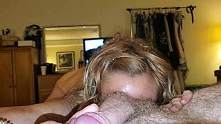 A gay escort gets creampied by a blonde